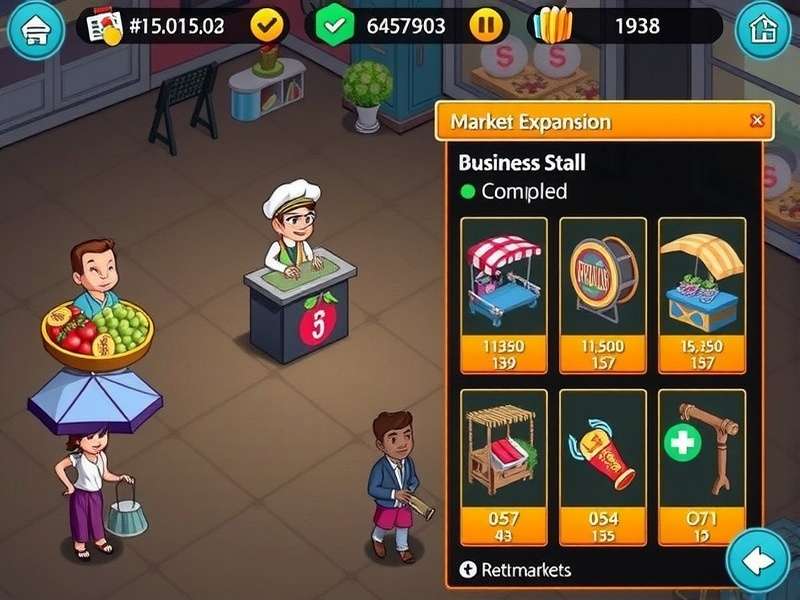 Chennai Market Maestro gameplay screenshot showing market trading interface